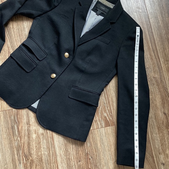 J Crew Schoolboy Black Blazer Size 2 - Picture 14 of 16